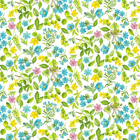 Summer Days Wildflowers Teal